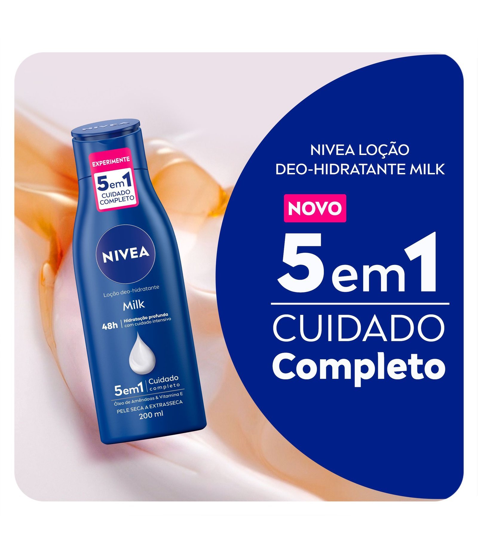 Loção Hidratante Nivea Body Milk para Pele Extra Seca 200ml 2