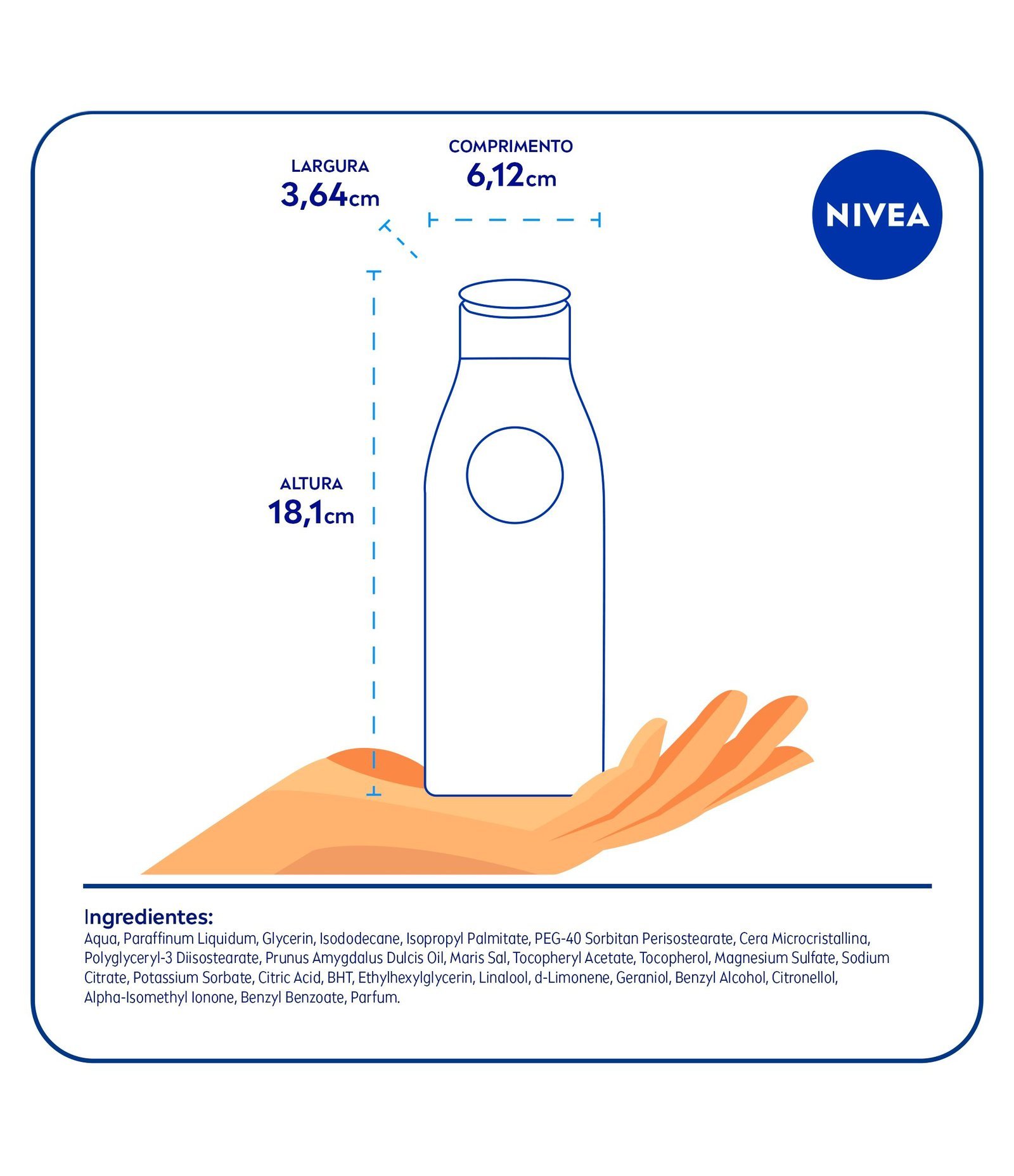 Loção Hidratante Nivea Body Milk para Pele Extra Seca 200ml 6