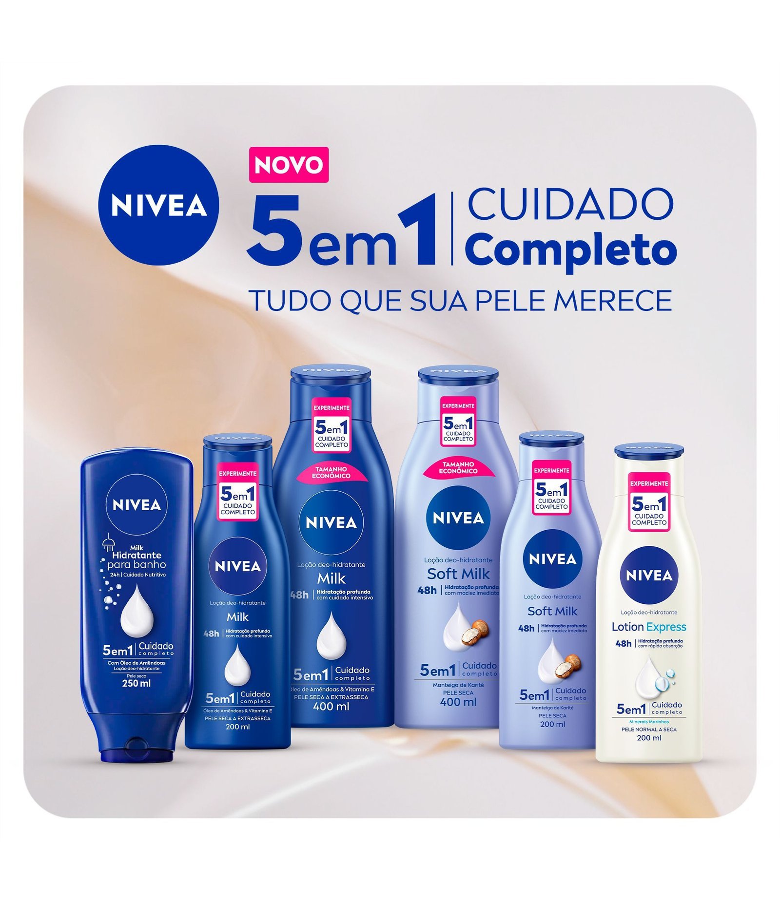 Loção Hidratante Nivea Body Milk para Pele Extra Seca 200ml 7