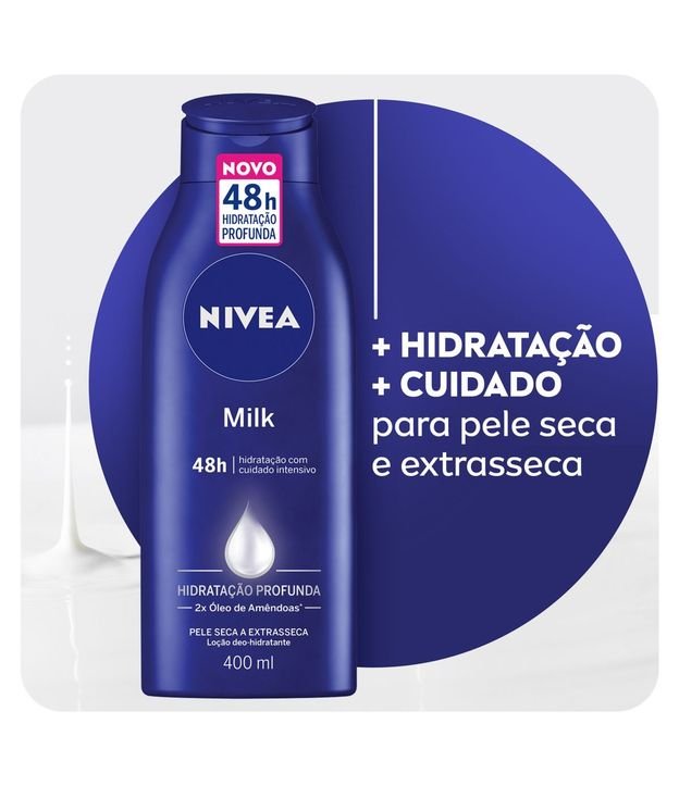 Loção Hidratante Nivea Body Milk para Pele Extra Seca 400ml 3
