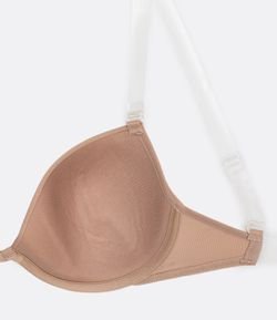 Sutiã Push Up em Microfibra com Bojo Bolha e Alça e Costas em Silicone