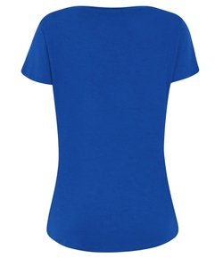 Blusa Básica em Viscose com Decote V