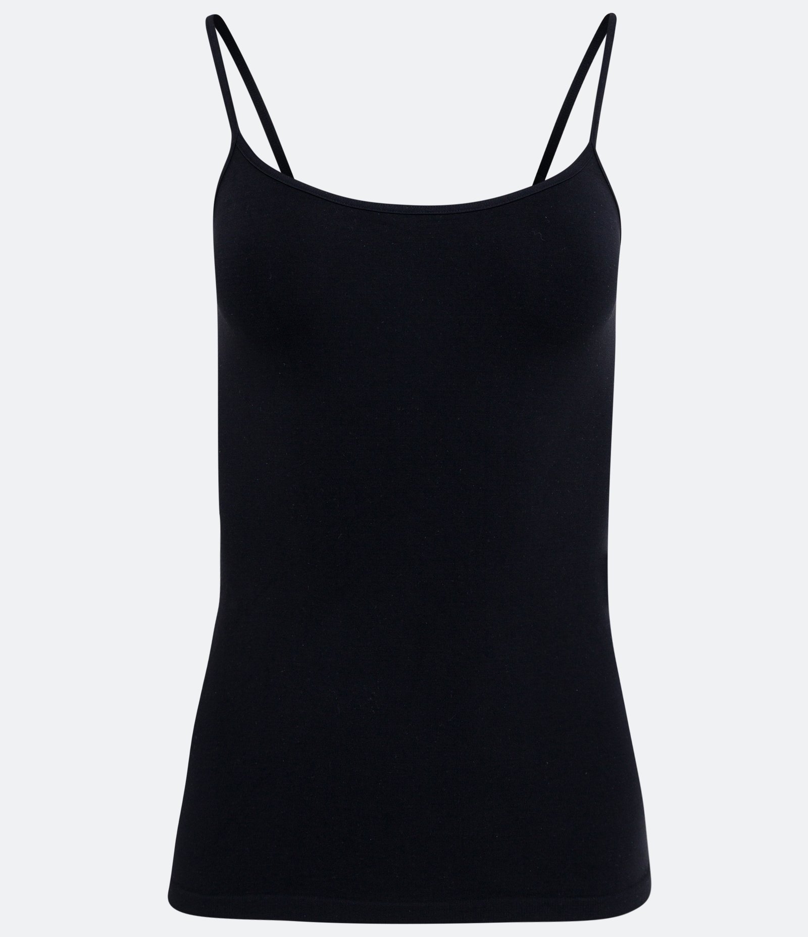 Camisete Regata Básica em Microfibra com Alça Fina TriFil Preto 4