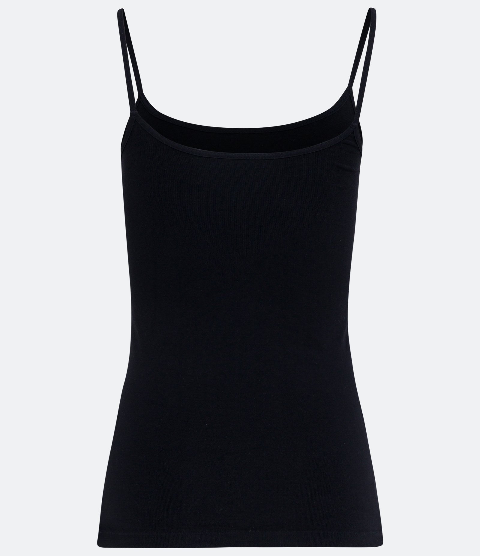 Camisete Regata Básica em Microfibra com Alça Fina TriFil Preto 5