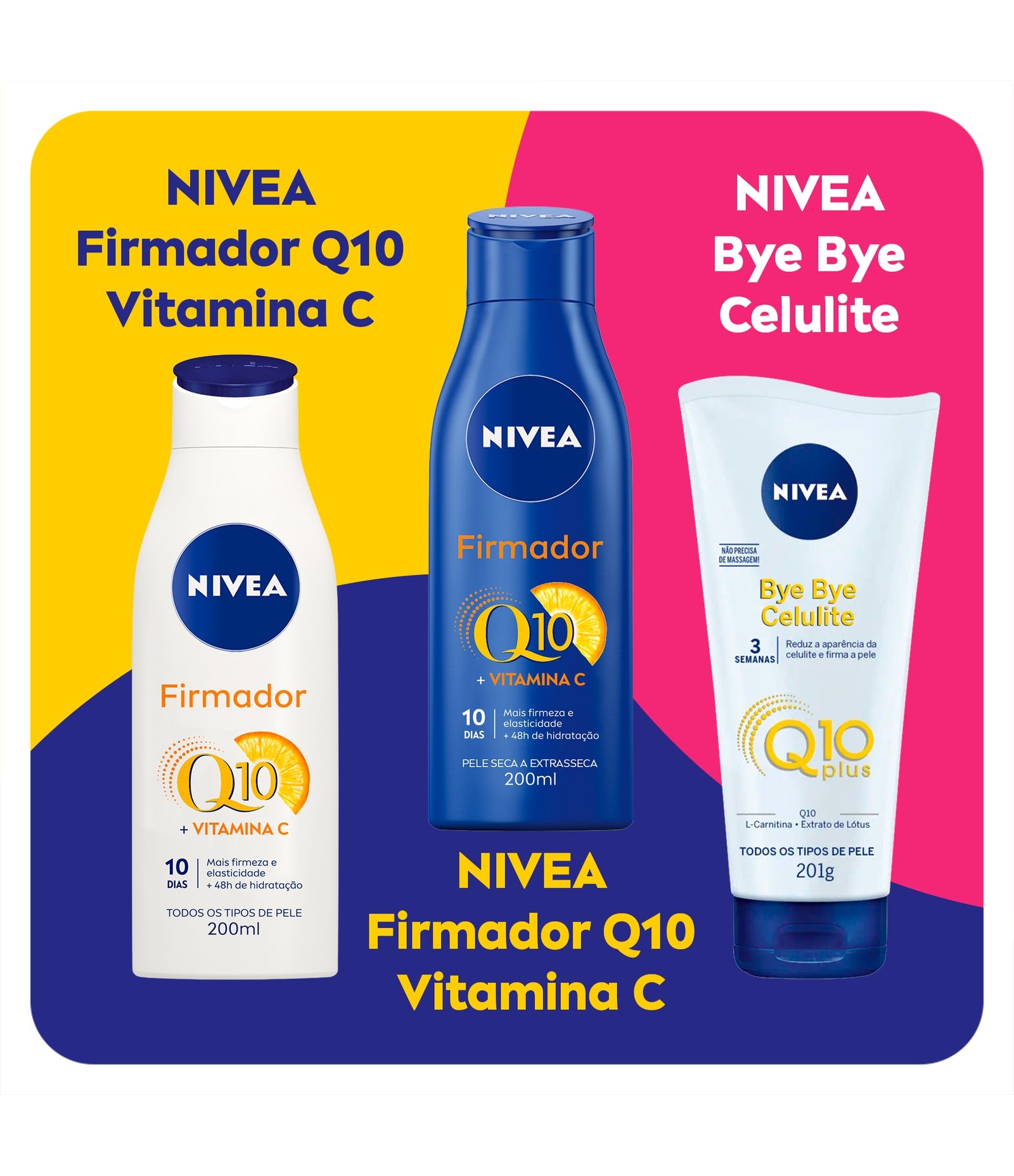 Loção Hidratante Firmador Q10 + Vitamina C Todos os Tipos de Pele 200ml Nivea 200ml 9