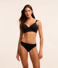 Sutiã Base Básico em Microfibra com Bojo sem Aro e sem Costura TriFil