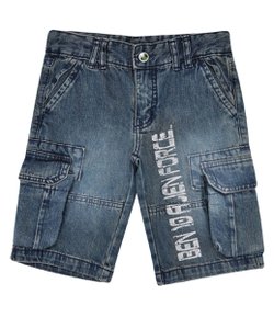 Bermuda Infantil Ben 10 em Jeans
