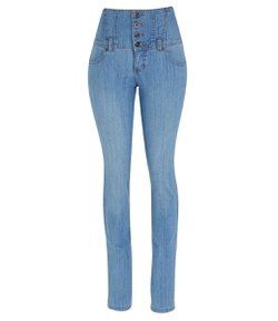 Calça Skinny Feminina em Jeans com Cós Alto