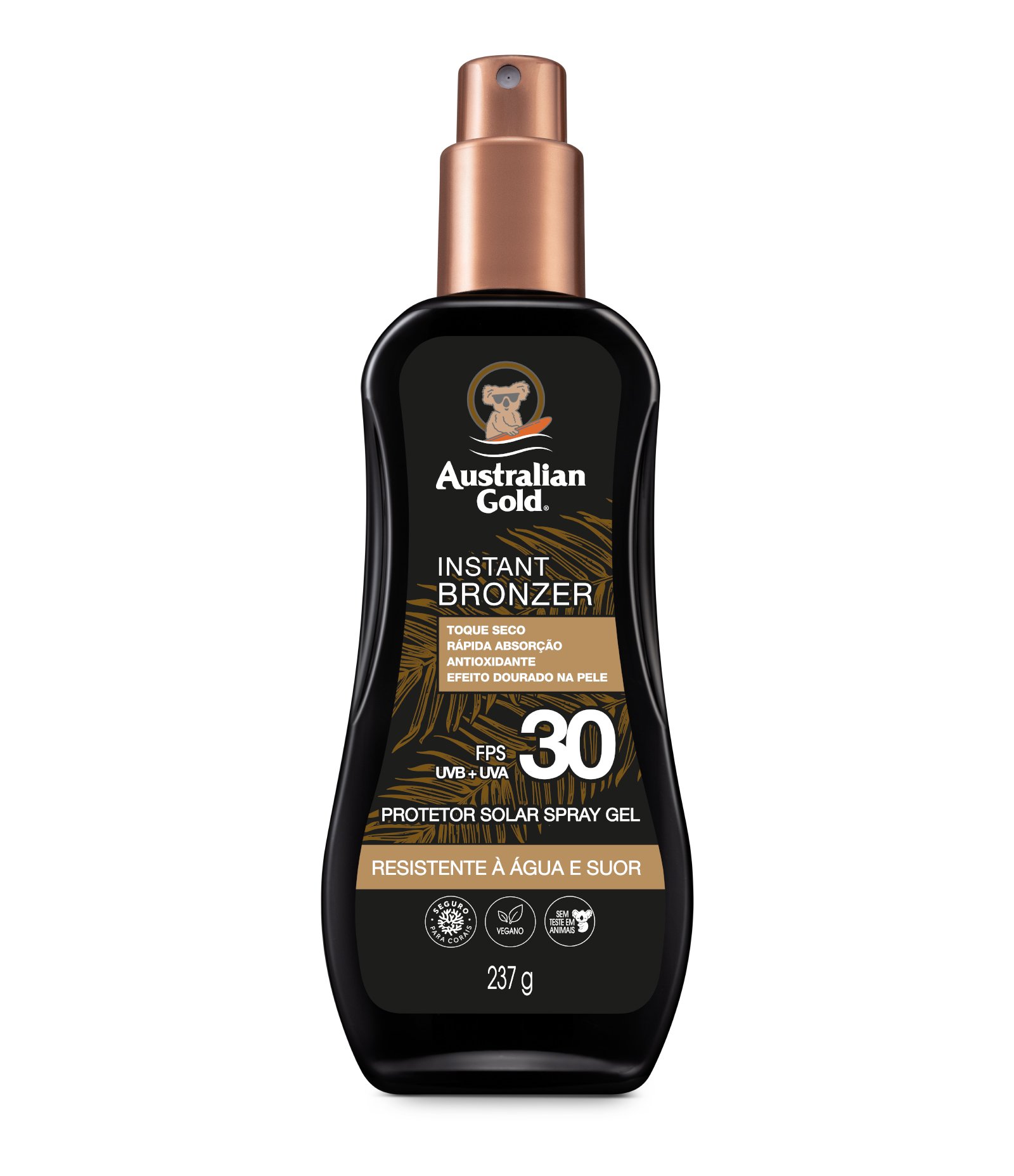 Bronzeador Australian Gold Gel Spray Instant Bronzer FPS 30 237ml 1