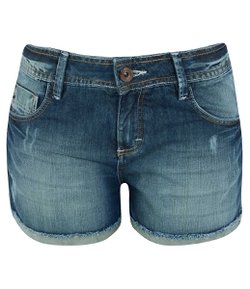Short Feminino em Jeans com Puídos