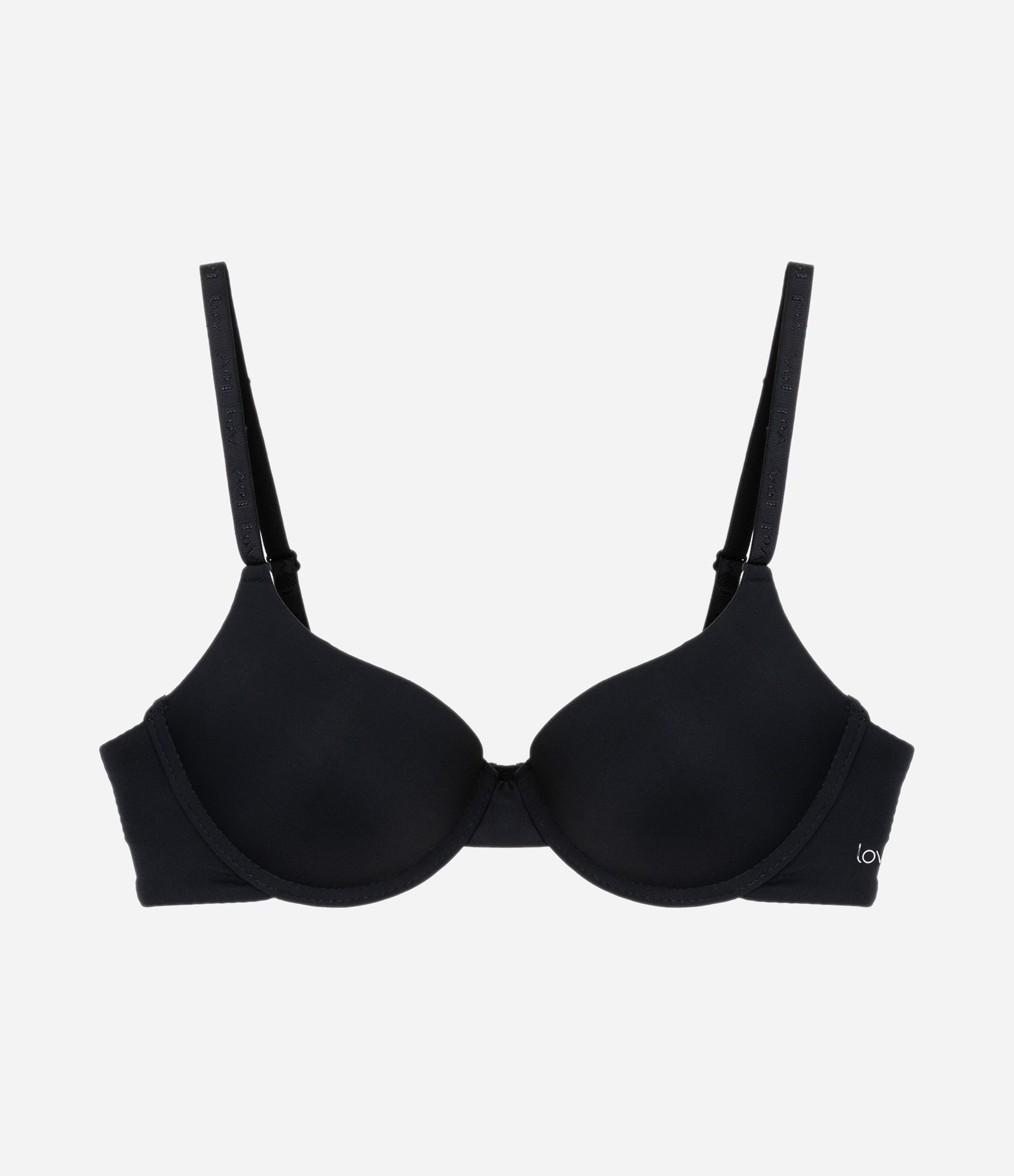 Sutiã Push Up em Microfibra com Enchimento Que Aumenta o Busto em Um Tamanho Preto 2