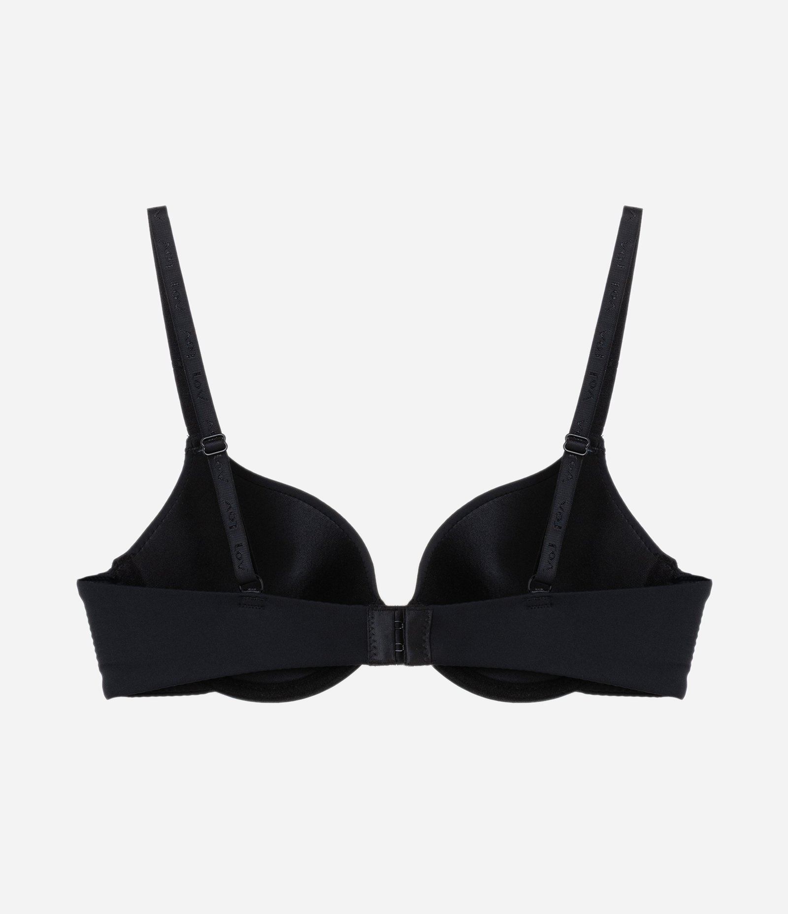 Sutiã Push Up em Microfibra com Enchimento Que Aumenta o Busto em Um Tamanho Preto 3