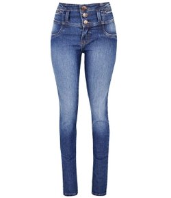 Calça Skinny Feminina em Jeans com Cintura Alta