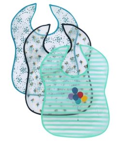 Babador Plástico Infantil Kit com 3 Peças - Tam U