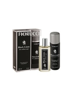 Estojo Fiorucci Black Lions 100 ml + Aerosol + Caixa - Fiorucci