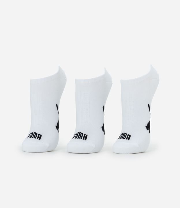 Kit com 3 Meias Invisíveis Puma