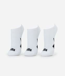 Kit 03 Pares de Meias Esportivas com Cano Invisível Puma