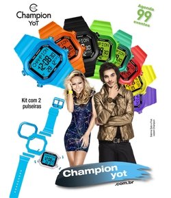 Relógio Kit Unissex Champion Digital YOT CP40180X