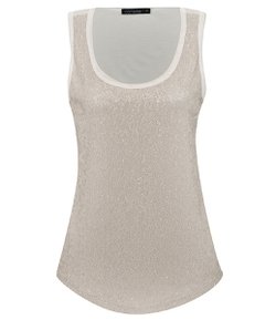 Regata Feminina com Paetês Foscos 