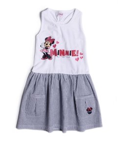 Vestido Infantil Minnie - Tam 2 a 12 Anos 
