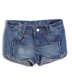 Short Jeans Infantil - Tam 1 a 4 Anos 