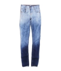 Calça Jeans com Caveirinha no Bolso - Tam 10 a 16  