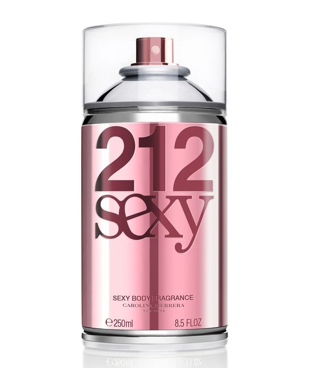 Perfume 212 Body Spray Sexy Men Carolina Herrera Eau De Toilette - 250ml