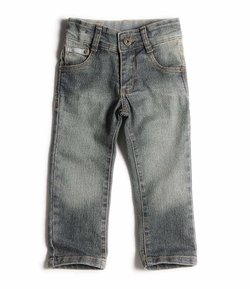Calça Jeans Reta Infantil - Tam 1 a 4 