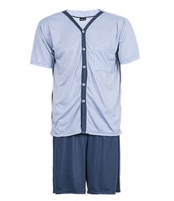 Pijama Masculino com Fechamento de Botões
