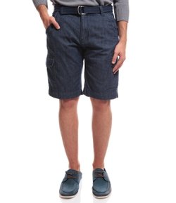 Bermuda Cargo Masculina em Jeans com Cinto