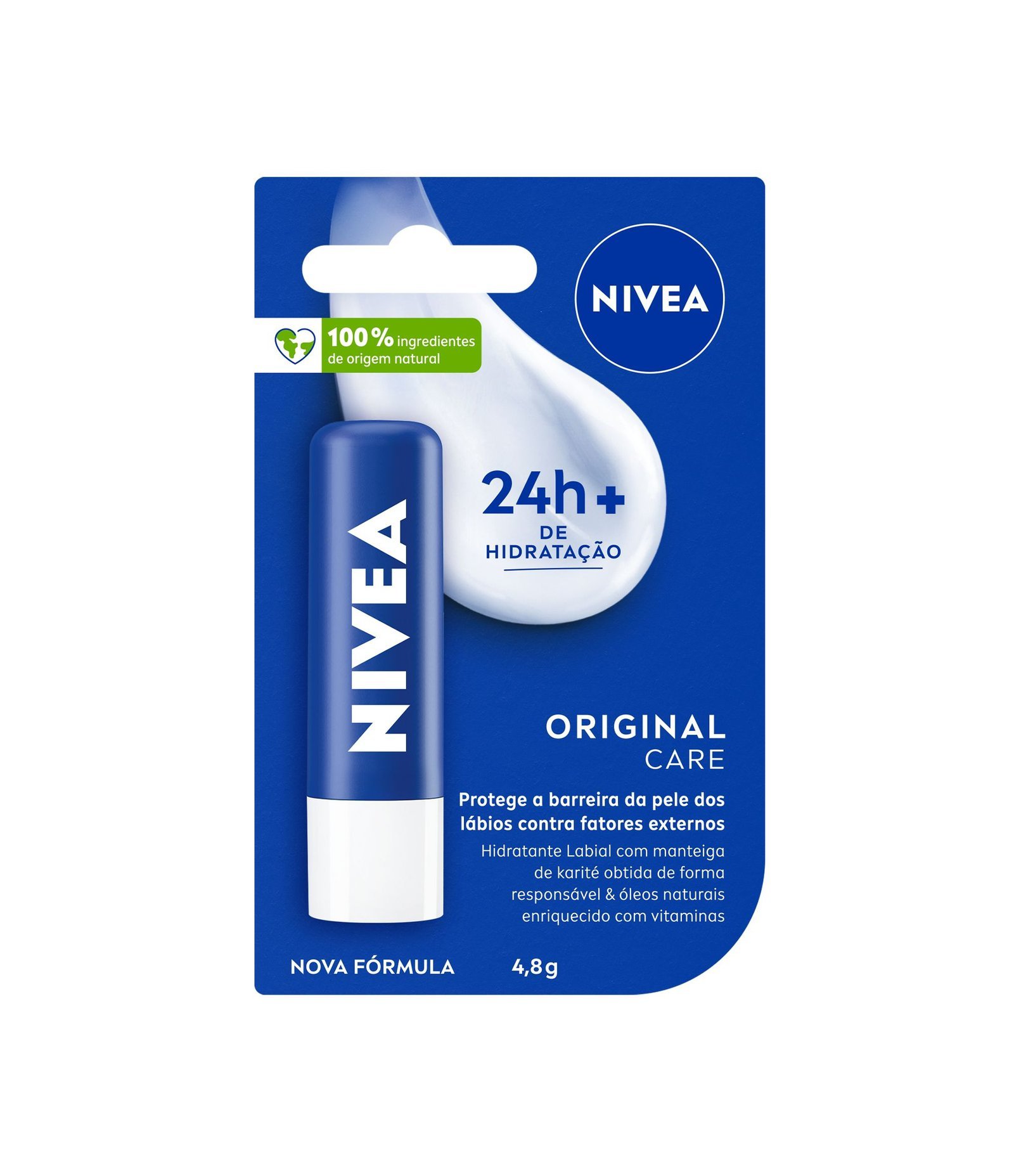 Hidratante Labial Original Care Nivea 4,8g 1