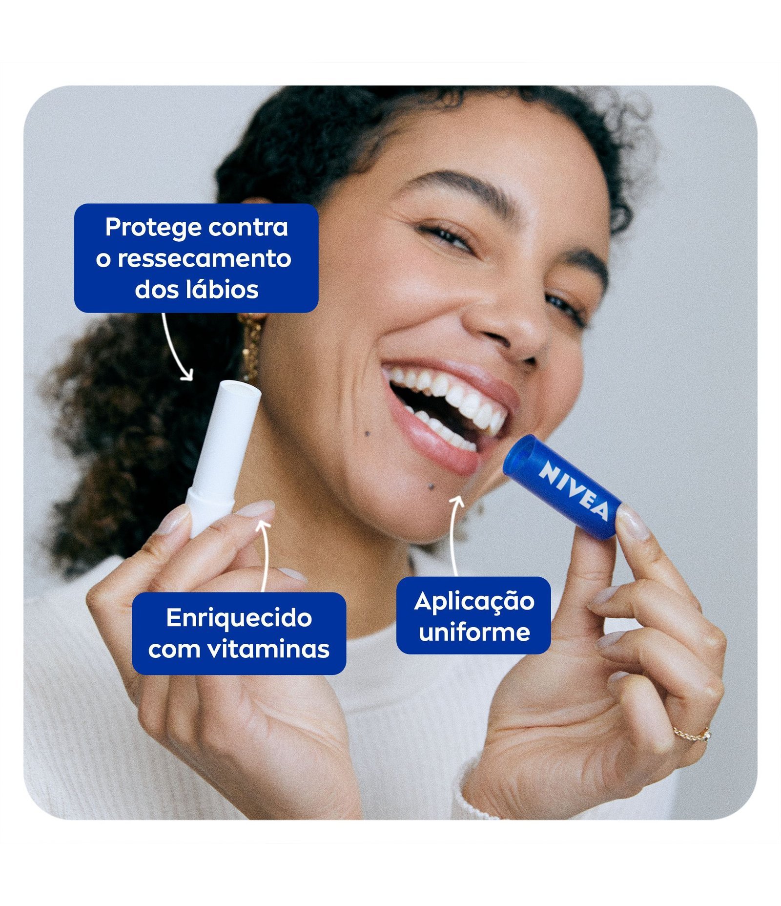 Hidratante Labial Original Care Nivea 4,8g 3