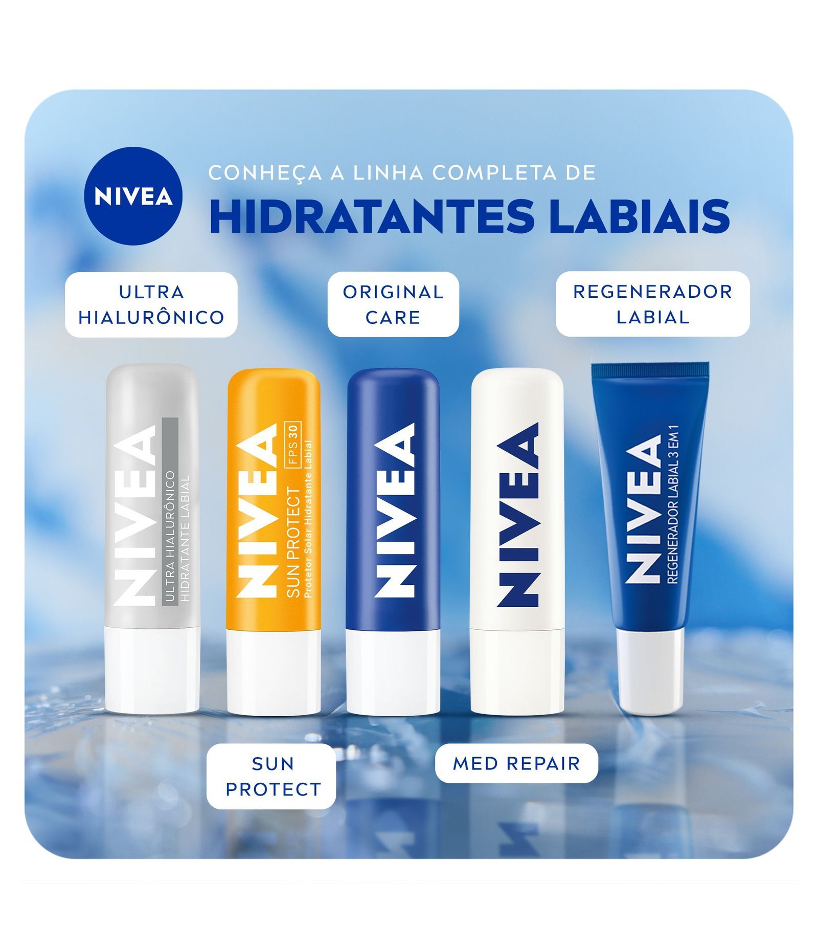 Hidratante Labial Original Care Nivea 4,8g 8