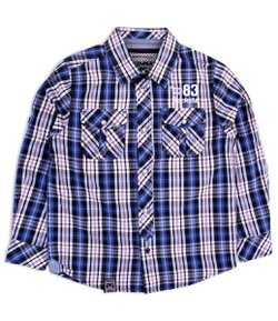 Camisa Infantil Xadrez - Tam 4 a 12 