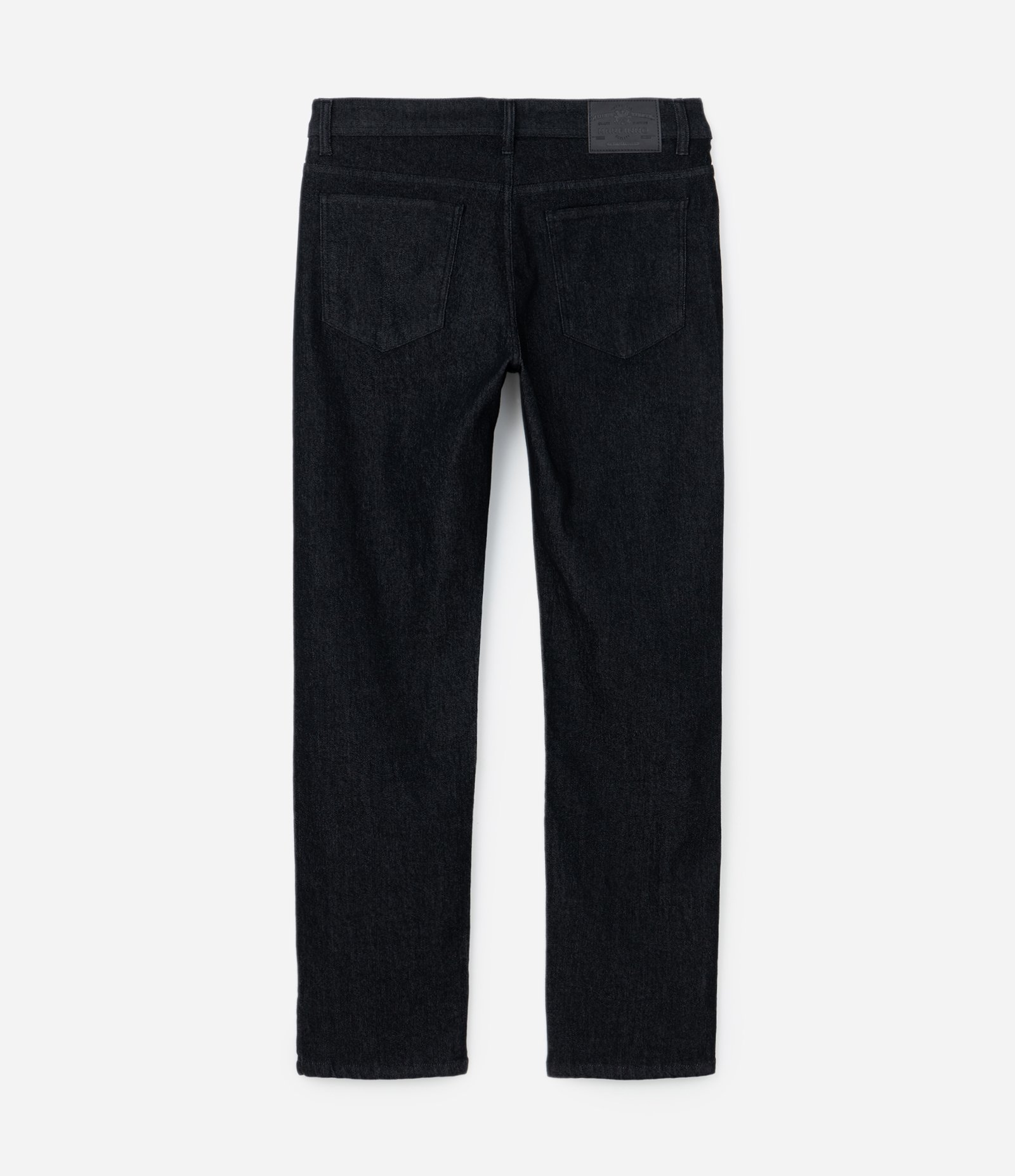 Calça Reta Jeans com Elastano Preto 6