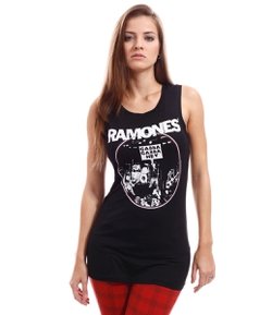 Regata Feminina com Estampa da Banda Ramones