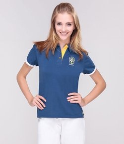 Camisa Polo Feminina Oficial do Brasil