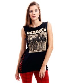 Regata Feminina Ramones com Rasgados