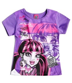 Blusa Infantil Monster High - Tam 4 a 14 