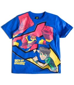 Camiseta Infantil Manga Curta Ben 10 - Tam 4 a 10 