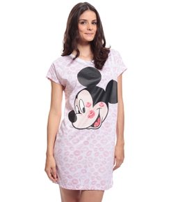 Camisola Curta com Estampa do Mickey