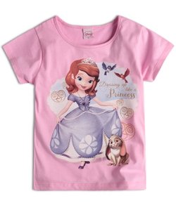 Blusa Infantil Princesas - Tam 2 a 12 