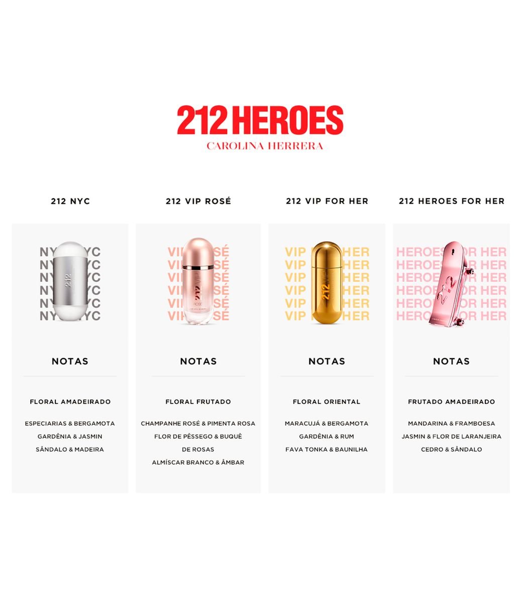 Perfume Carolina Herrera 212 VIP Rosé Feminino Eau de Parfum 50ml