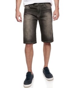 Bermuda Masculina em Jeans Efeito Manchada 