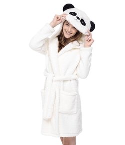 Robe com Capuz de Panda