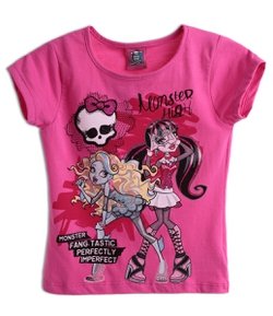 Blusa Infantil com Estampa Monster High - Tam 4 a 14 
