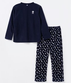 Pijama com Calça Estampada - Tam 2 a 12 anos