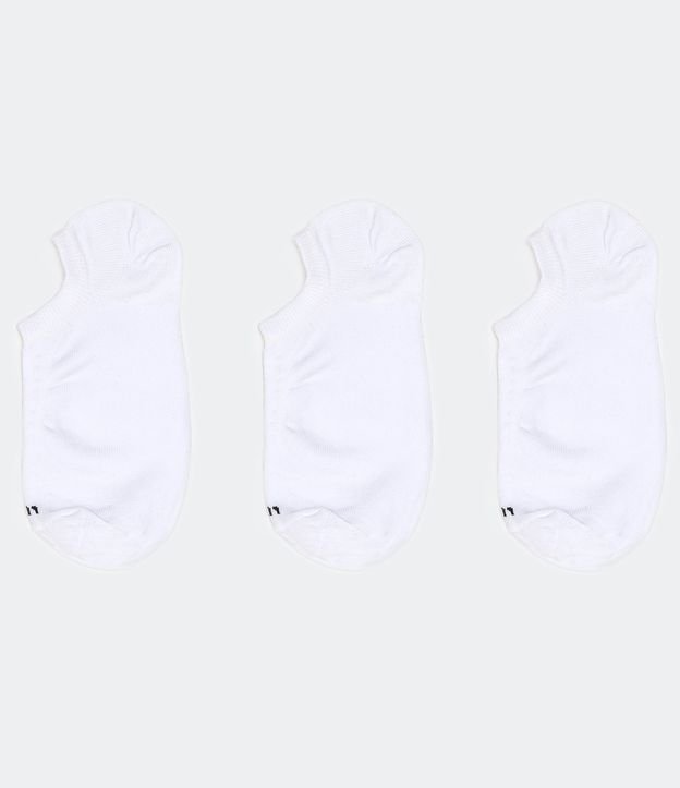 Kit 03 Pares de Meias Invisíveis Esportivas em Algodão Lupo