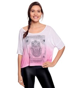 Camiseta Esportiva Feminina com Estampa Mística