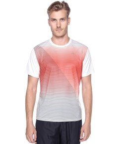 Camiseta Esportiva Masculina em Dry Fit com Listras Frontais 